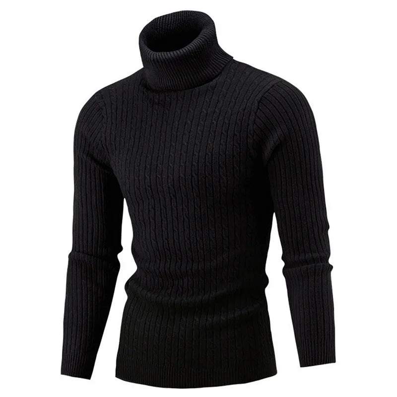 Winter Men's High Quality Turtleneck Sweater
