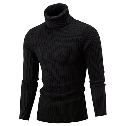 Winter Men's High Quality Turtleneck Sweater