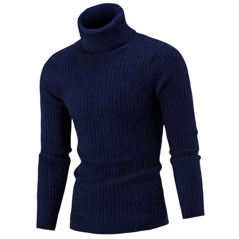 Winter Men's High Quality Turtleneck Sweater
