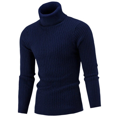 Winter Men's High Quality Turtleneck Sweater