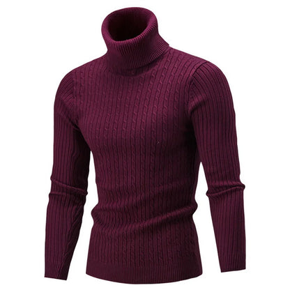 Winter Men's High Quality Turtleneck Sweater