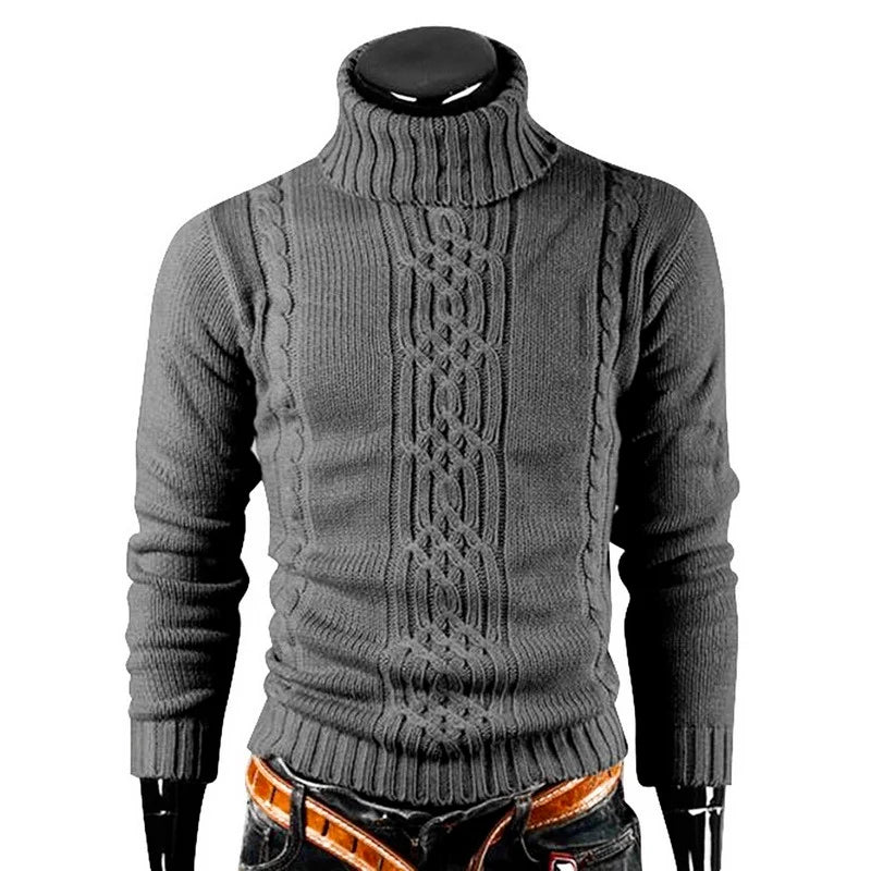 Winter Men's High Quality Turtleneck Sweater