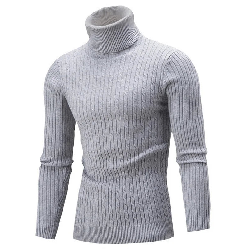Winter Men's High Quality Turtleneck Sweater
