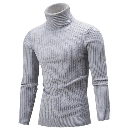 Winter Men's High Quality Turtleneck Sweater