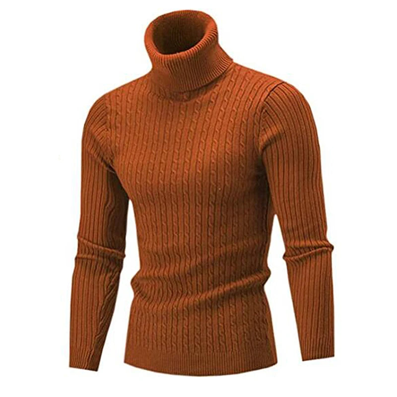 Winter Men's High Quality Turtleneck Sweater