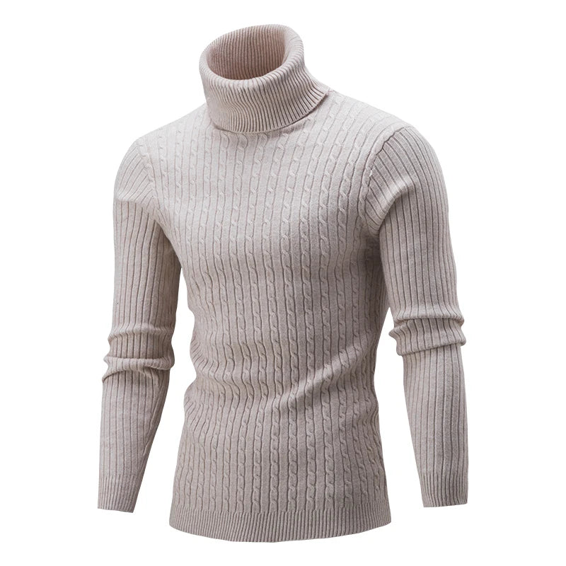 Winter Men's High Quality Turtleneck Sweater
