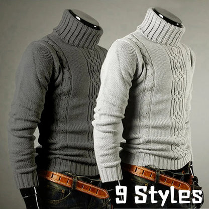 Winter Men's High Quality Turtleneck Sweater