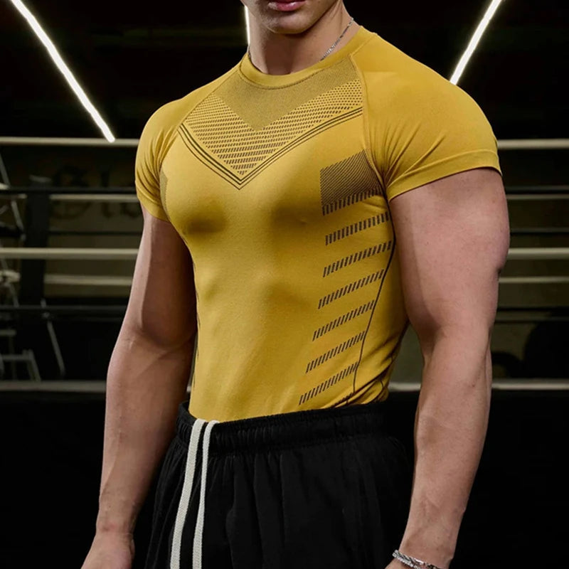 Stylish Men's Gym Performance T-Shirt