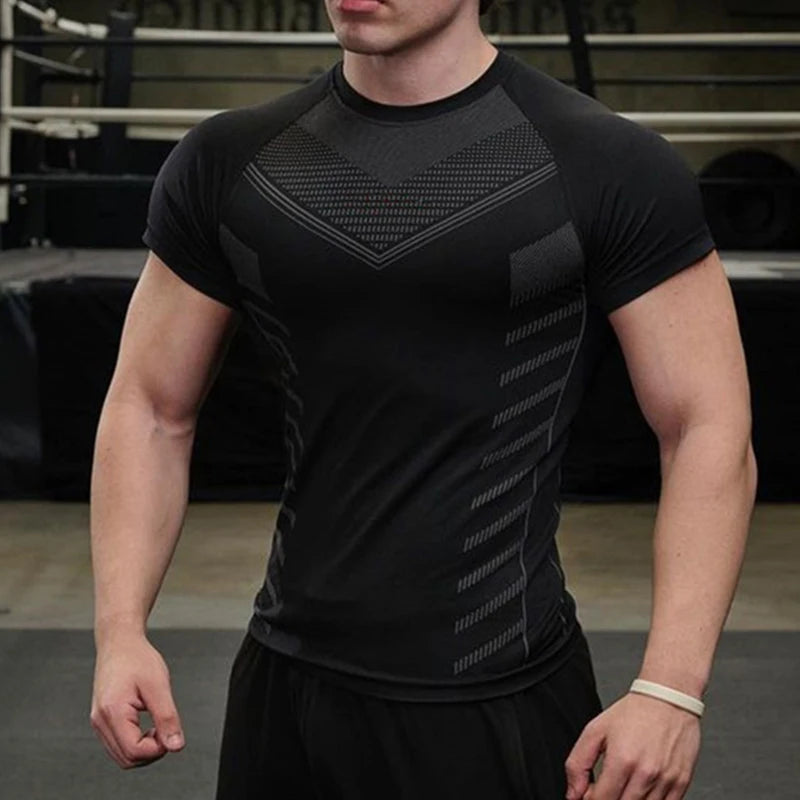 Stylish Men's Gym Performance T-Shirt