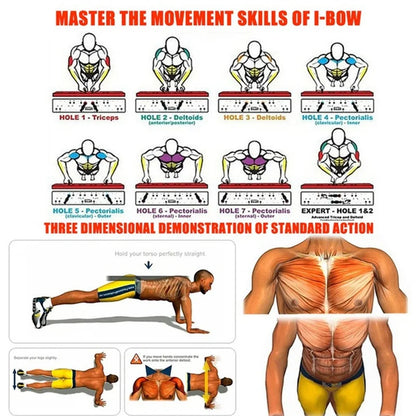 Draagbare multifunctionele push-up boardset