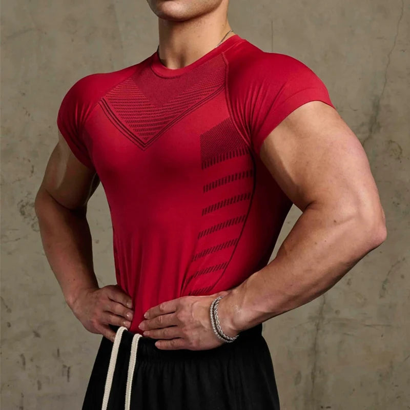 Stylish Men's Gym Performance T-Shirt